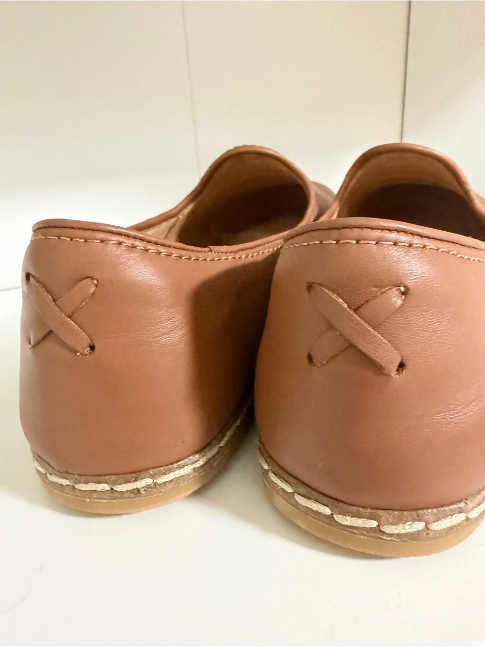 CHARIX Men's Slip-On Loafers in Brown Leather